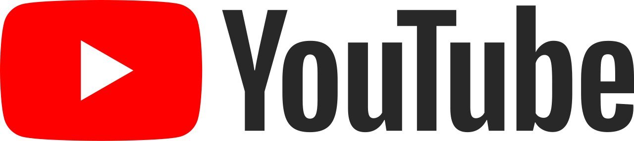 The YouTube logo: a red rounded rectangle with a white play triangle, beside the word YouTube.
