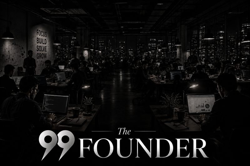 The 99Founder editorial floor at night